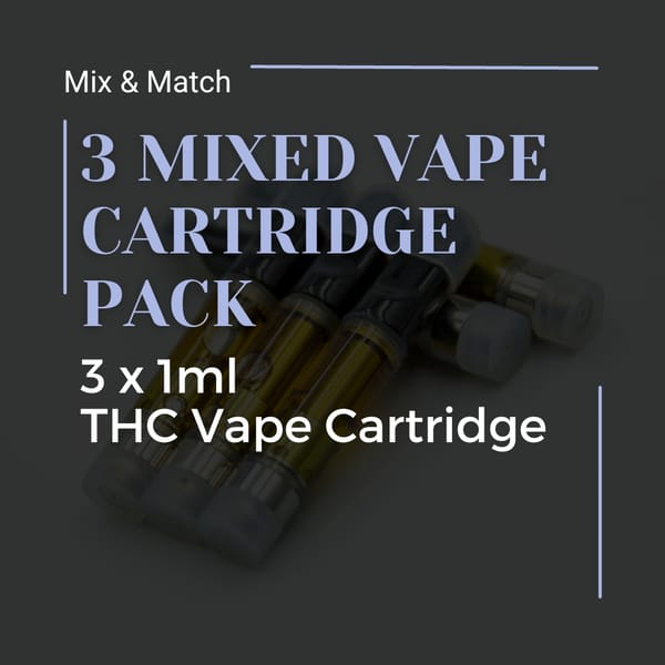 Buy 3 Mixed Vape Cartridges at Elephant Garden Co Weed Dispensary