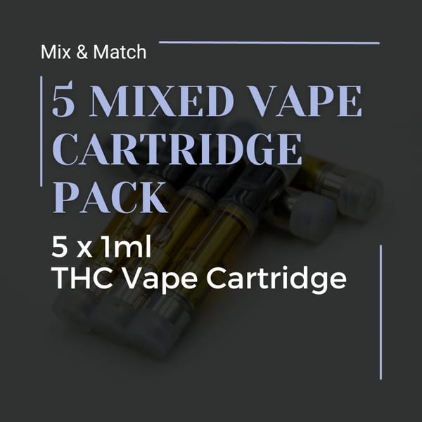 Buy 5 Mixed Vape Cartridges at Elephant Garden Co Weed Dispensary